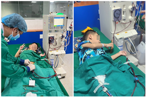 Bệnh viện đa khoa Việt Đức chạy thận nhân tạo cho bệnh nhi 7 tuổi bệnh thận mạn giai đoạn cuối