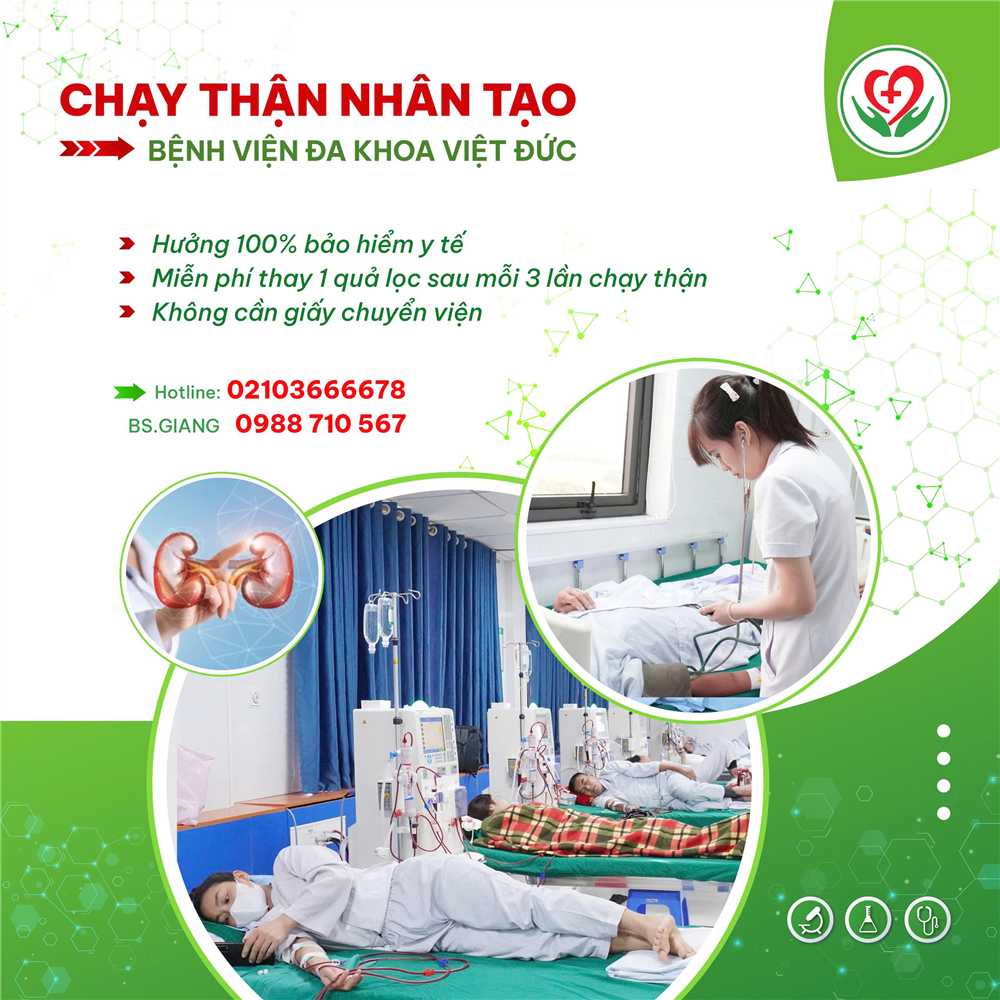 Tại sao nên lựa chọn chạy thận nhân tạo tại Bệnh viện Đa khoa Việt Đức?