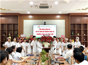 Hội nghị công bố quyết định bổ nhiệm chức vụ Trưởng khoa Nội tổng hợp Bệnh viện đa khoa Việt Đức