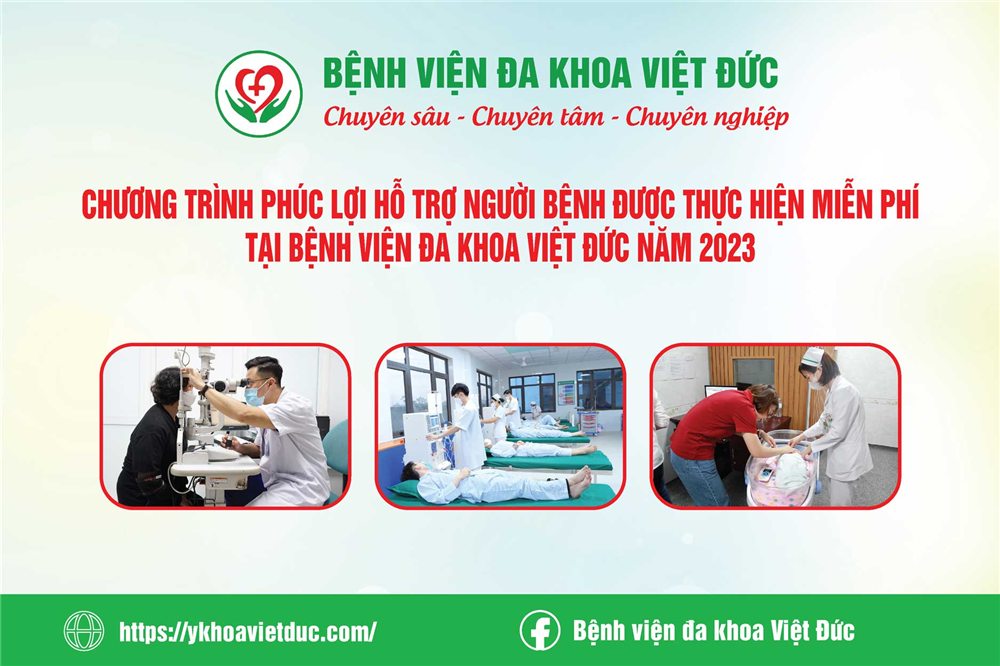 Chương trình phúc lợi hỗ trợ người bệnh được thực hiện miễn phí năm 2023