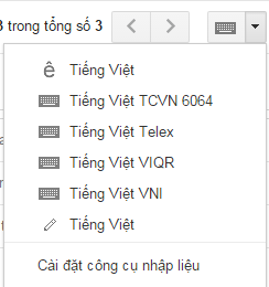 go tieng viet trong gmail