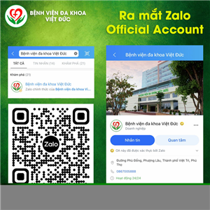 Bệnh viện đa khoa Việt Đức ra mắt kênh thông tin Zalo Official Account